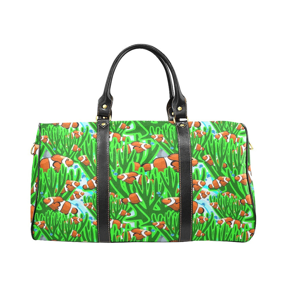 Clown Fish Pattern Print Design 01 Travel Bag