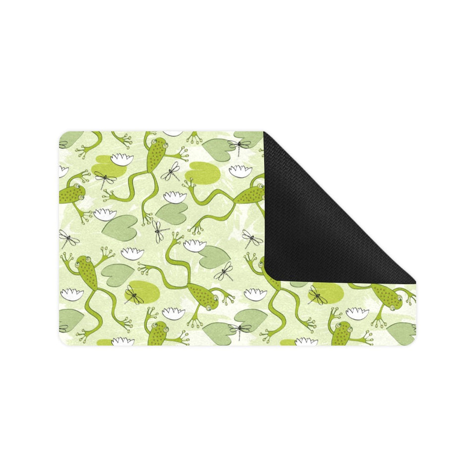 Cute frog dragonfly pattern Doormat