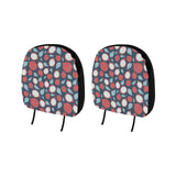 dragon fruits dark blue background Car Headrest Cover