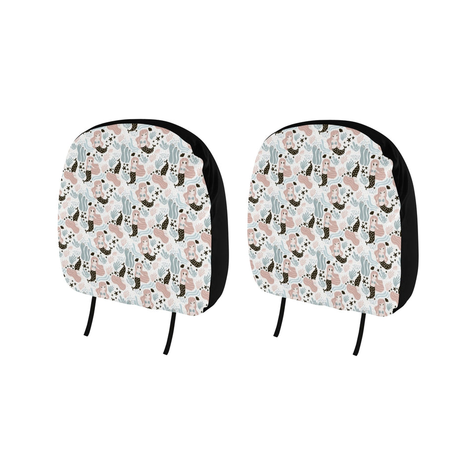 cute mermaid pattern Car Headrest Cover
