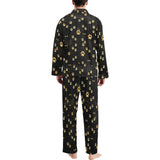 Dog Paws Pattern Print Design 05 Men's Long Pajama Set