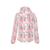 Octopus winter hat garland Fish candy Seaweed Cora Women's Padded Hooded Jacket