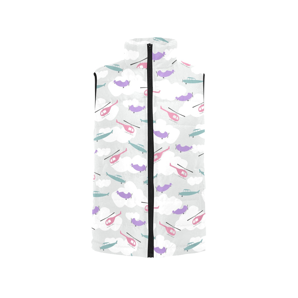 Helicopter plane pattern Men's Padded Vest