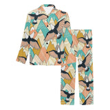 Eagle Pattern Print Design 02 Men's Long Pajama Set