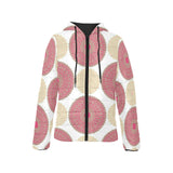 Circle indian pattern Women's Padded Hooded Jacket