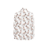 Bull Terrier Pattern Print Design 04 Women's Long Sleeve Polo Shirt