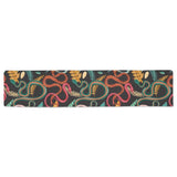 Colorful snake plant pattern Table Runner