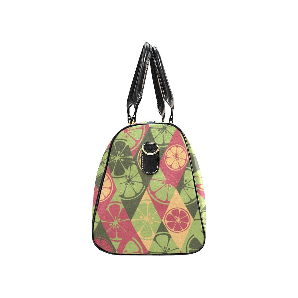 Cool Geometric lime pattern Travel Bag