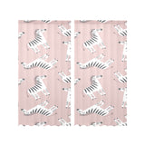 Cute zebra pattern Gauze Curtain