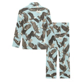 Eagle Pattern Print Design 01 Men's Long Pajama Set