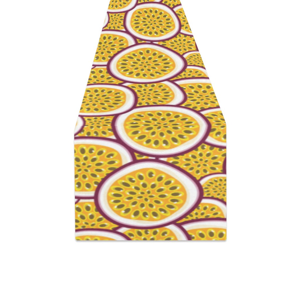Passion fruits slice pattern Table Runner