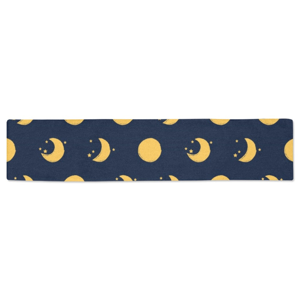 Moon star pattern Table Runner