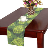 Hop pattern Hop cone background Table Runner