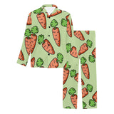 Carrot Pattern Print Design 05 Men's Long Pajama Set