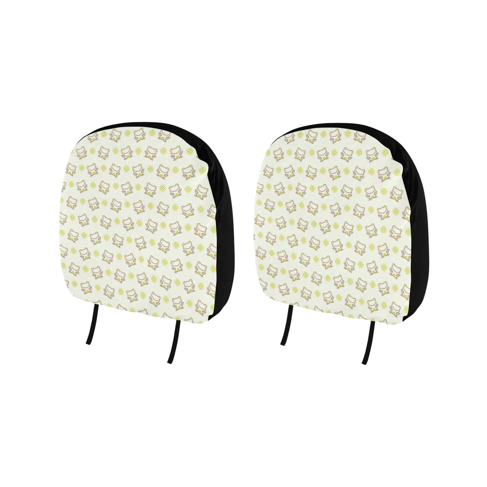 Cute cartoon frog baby pattern Car Headrest Cover