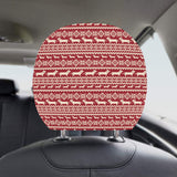 Dachshund Nordic pattern Car Headrest Cover