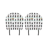 Cute ninja katana sword pattern Car Headrest Cover