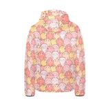 Pig Pattern Print Design 04 Kids' Boys' Girls' Padded Hooded Jacket