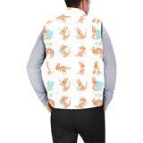 Cute Kangaroo pattern Men's Padded Vest