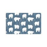 polar bear mother her child pattern Doormat