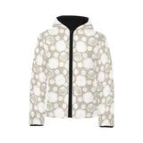 Scallop shell pattern Kids' Boys' Girls' Padded Hooded Jacket