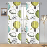 Hot Air Balloon Bird Cloud Pattern Gauze Curtain