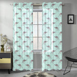 Kangaroo pattern background Gauze Curtain
