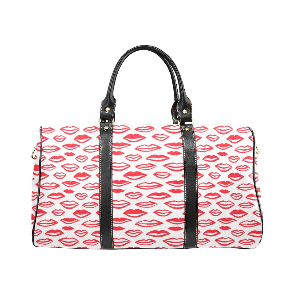 Lips Pattern Print Design 05 Travel Bag