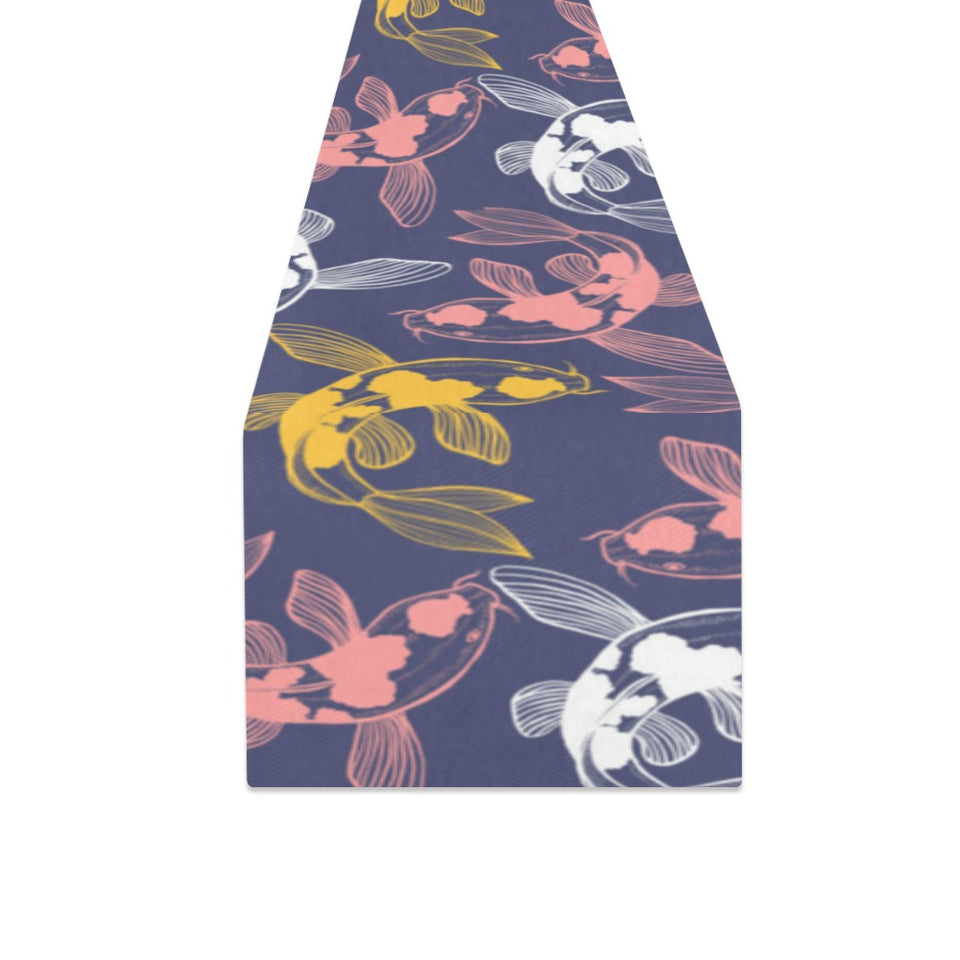 Koi Fish Carp Fish pattern Table Runner