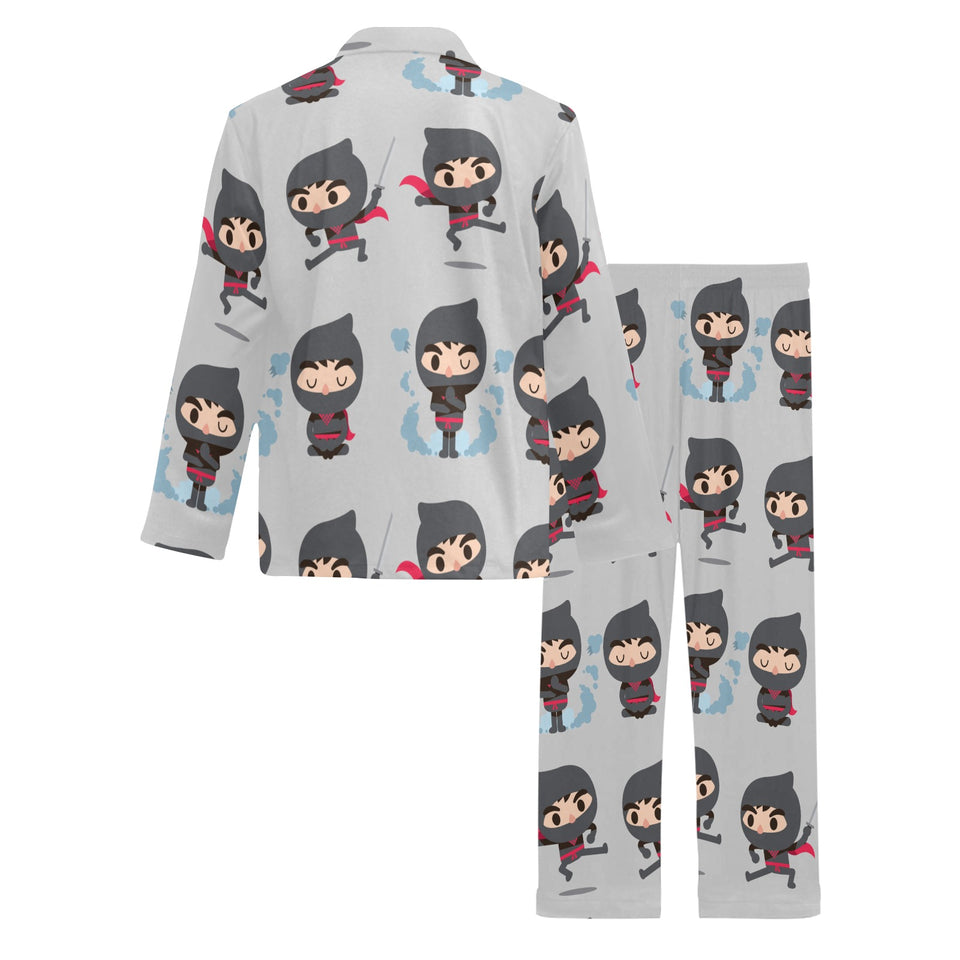 Cute ninja pattern Men's Long Pajama Set