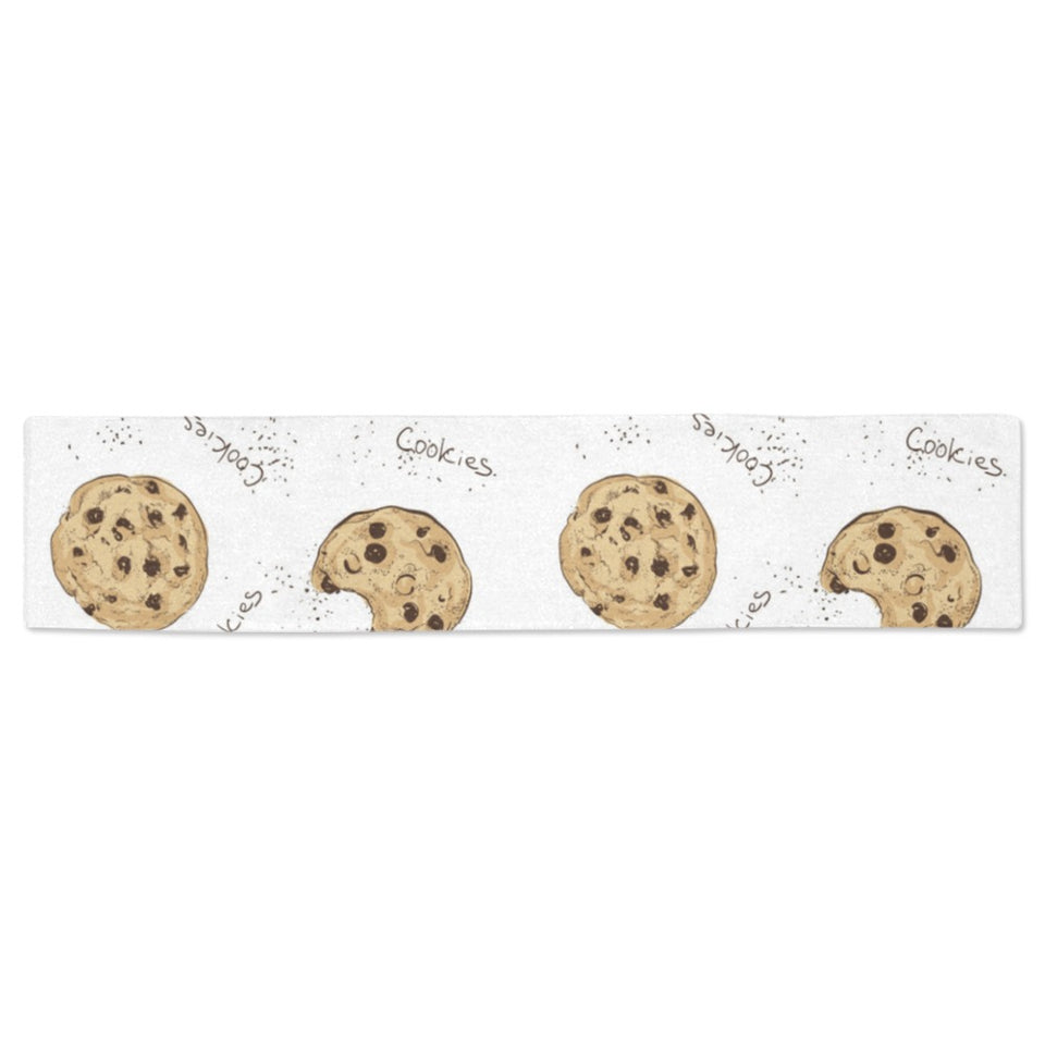 Sketch style cookie pattern Table Runner