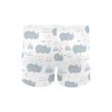 cute rhino heart pattern Men's Swimming Trunks