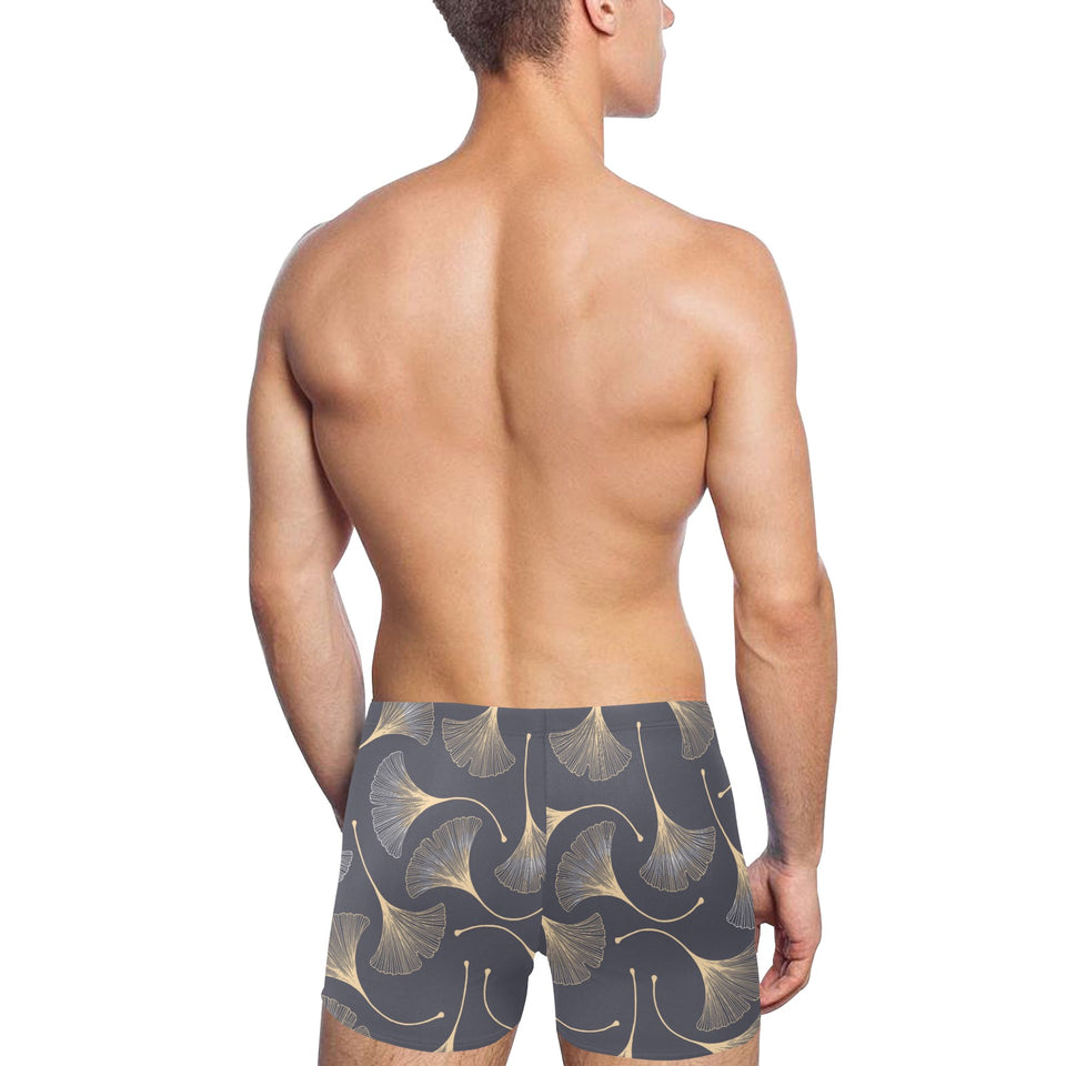 Gold ginkgo leaves Men's Swimming Trunks