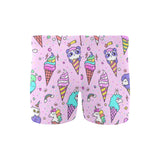 Cute ice cream cone animal pattern Men's Swimming Trunks