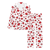 Ladybug Pattern Print Design 04 Women's Long Pajama Set