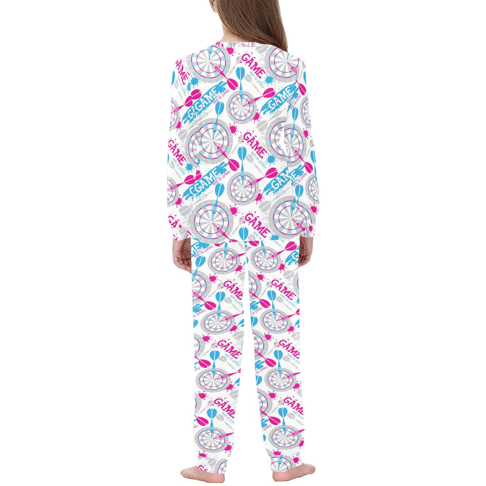 Darts Pattern Print Design 01 Kids' Boys' Girls' All Over Print Pajama Set