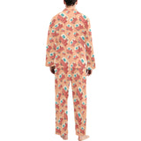 Camper Van Pattern Print Design 03 Men's Long Pajama Set