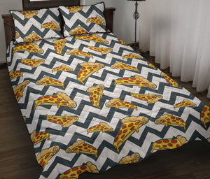 Pizza design pattern Quilt Bed Set
