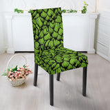 Green Hop Pattern Dining Chair Slipcover