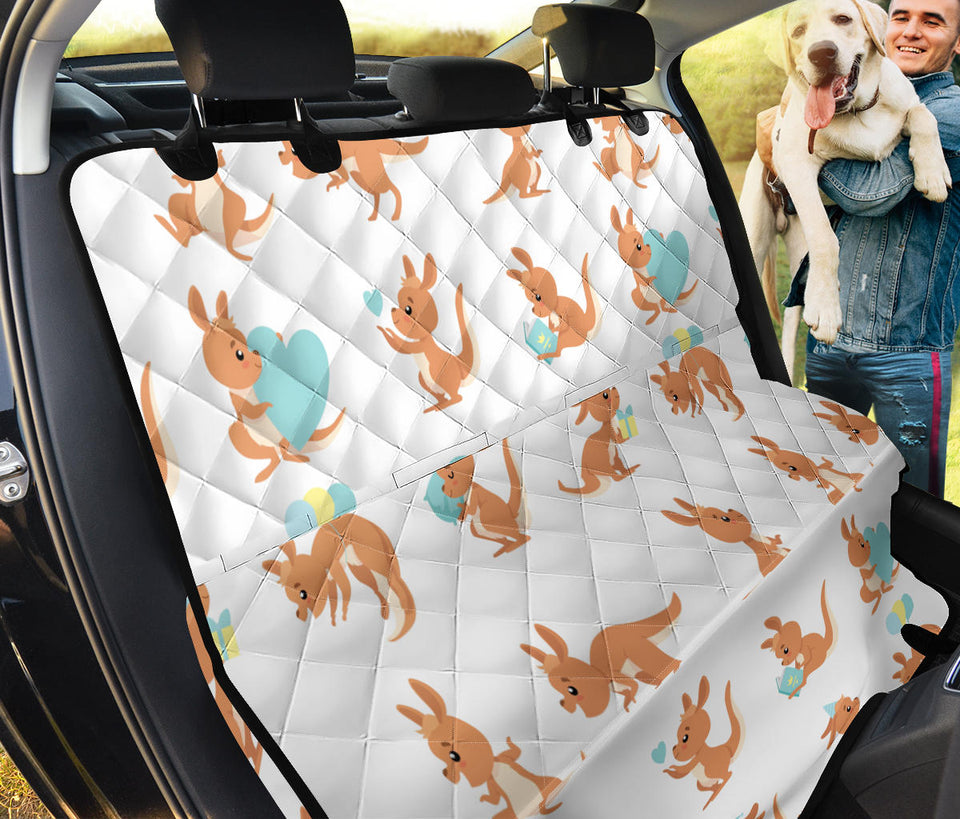 Cute Kangaroo Pattern Dog Car Seat Covers