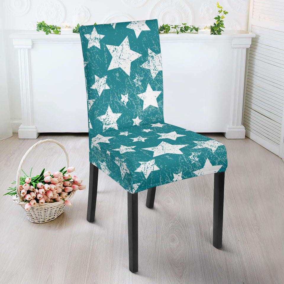 Vintage Star Pattern Dining Chair Slipcover