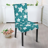 Vintage Star Pattern Dining Chair Slipcover