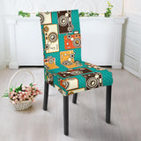 Camera Pattern Print Design 03 Dining Chair Slipcover