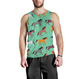 Colorful horses pattern Men Tank Top