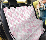 Watercolor Pink Heart Pattern Dog Car Seat Covers