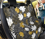 Beautiful Gold Autumn Maple Leaf Pattern Dog Car Seat Covers