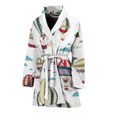 Hot Air Balloon Pattern Women'S Bathrobe