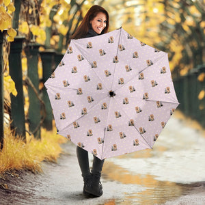 Yorkshire Terrier Pattern Print Design 02 Umbrella