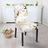 Beautiful Japanese Cranes Pattern Dining Chair Slipcover