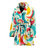Colorful Moon Pattern Women'S Bathrobe